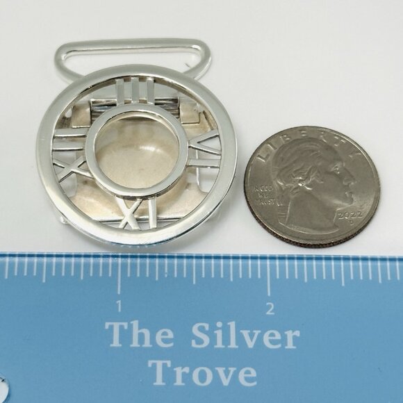 Tiffany & Co Round Atlas Belt Buckle in Sterling Silver Mens Unisex - Picture 6 of 6